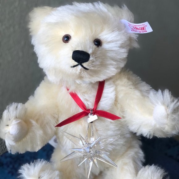 Steiff Teddy Bear   2005 With The Swarovski Ornament - Picture 2 of 15